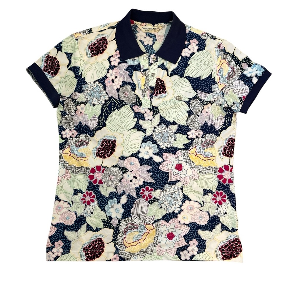 Arnold Palmer Women’s Small Floral Golf Polo Shirt